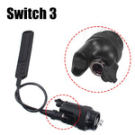 lampe torche led noire dorée texturée moderne 1300 lumens picatinny clip robuste