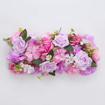 décoration murale couronne fleurs artificielles classique intérieur anniversaire mariage vert rose blanc