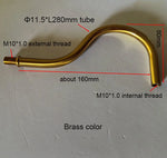 tube flexible or noir embout fileté m10 base circulaire lampe e27 moderne vis fixation