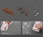 tapis sol antidérapant imperméable texture géométrique moderne gris noir marron