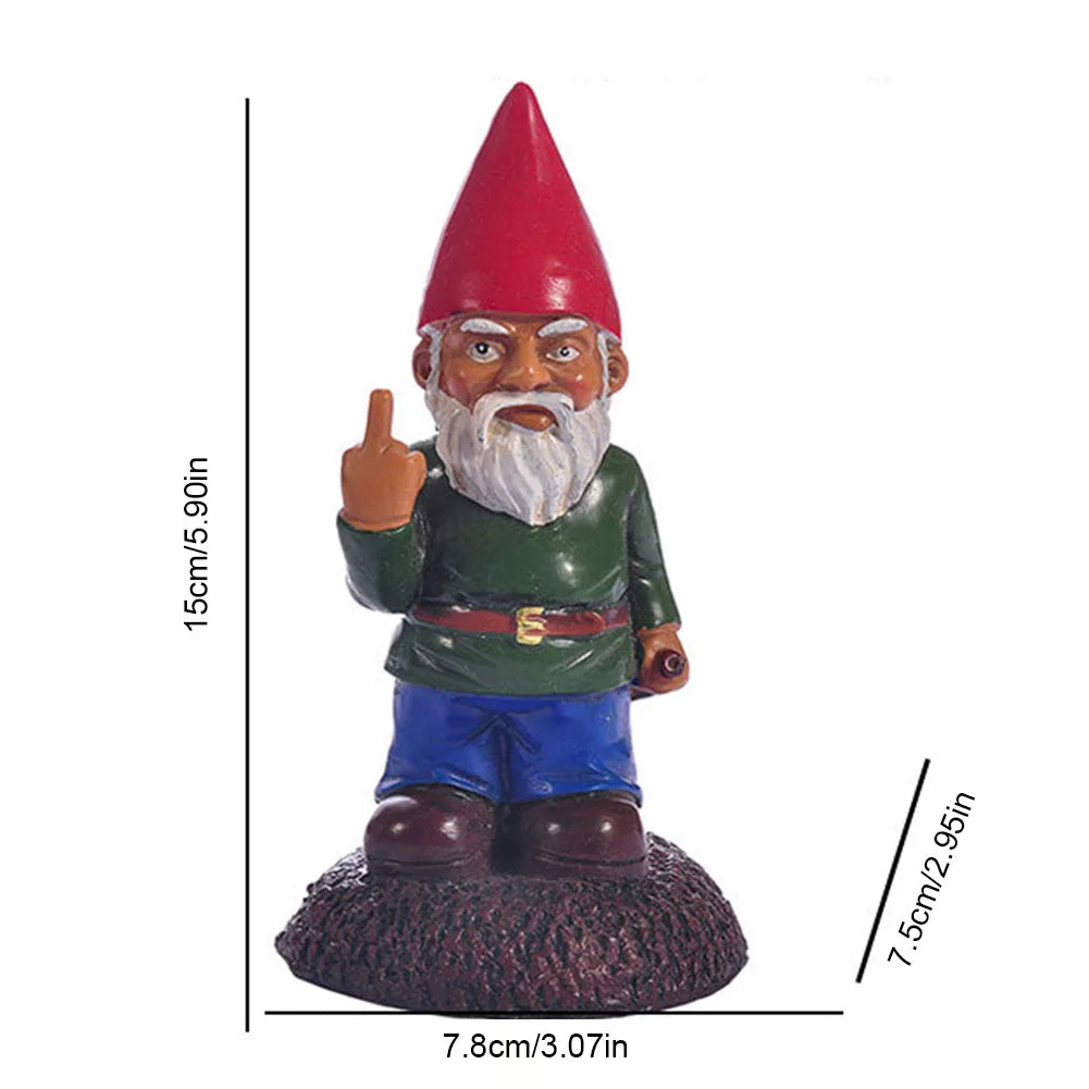ornement gnome résine rouge vert bleu classique deco jardinextérieur statuenaine textureopacitéCHAUFFEURREMPLACER