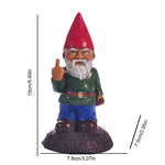 ornement gnome résine rouge vert bleu classique deco jardinextérieur statuenaine textureopacitéCHAUFFEURREMPLACER