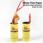 pièges mouches papier adhésif anti insectes pratique attrape mouches jetables facile utilisation boîte jaune