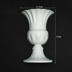vase mural blanc classique rayures verticales opaque arrangement floral diy