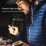 lampe poche rechargeable 800 lumens led portable clip ceinture type aluminium moderne
