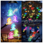 Mobiles solaires oiseaux chauves souris licornes chiens étoiles lunes cerfs bleu vert rouge jaune