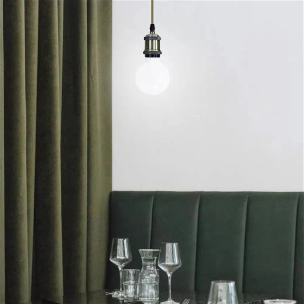 support lampe suspendu moderne rose gold pearl black bronze silver e27 métal lisse opacité