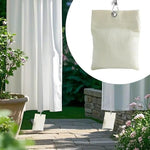 poids rideau extérieur sac poids nappe fixations modernes beige clair uni