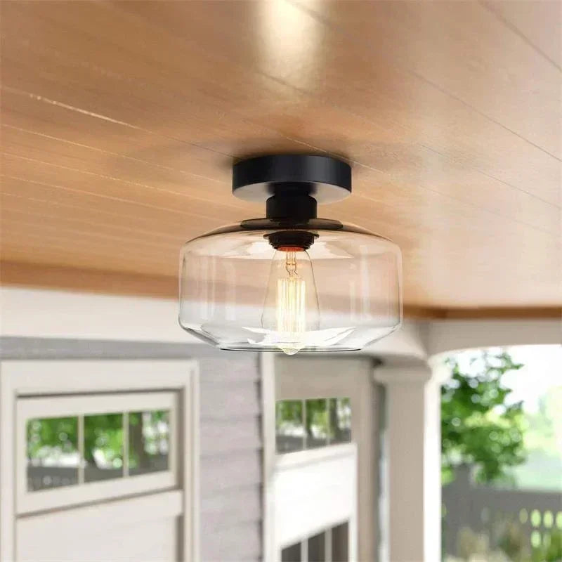 lampe led verre moderne noire transparente minimaliste(touches on off)