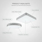 lampe carrée moderne blanc mat clips led facile chambre salon