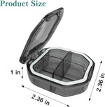boîte rangement pilules semaines transparente moderne compartiments rigidifiants couvercle pratique portable voyage