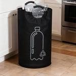 sac rangement pliable bouteilles recyclage 82l 115l moderne pratique poignées métalliques opaques illustration recyclable