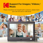 Cadre photo numérique 7 pouces écran HD avec télécommande