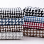 tissu houndstooth coton lin résistant 146cm largeur classique multi couleurs bricolage nappe canapé