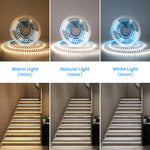 ruban led flexible 120 leds adhésif 3m blanc jaune bleu modernes 12v 24v