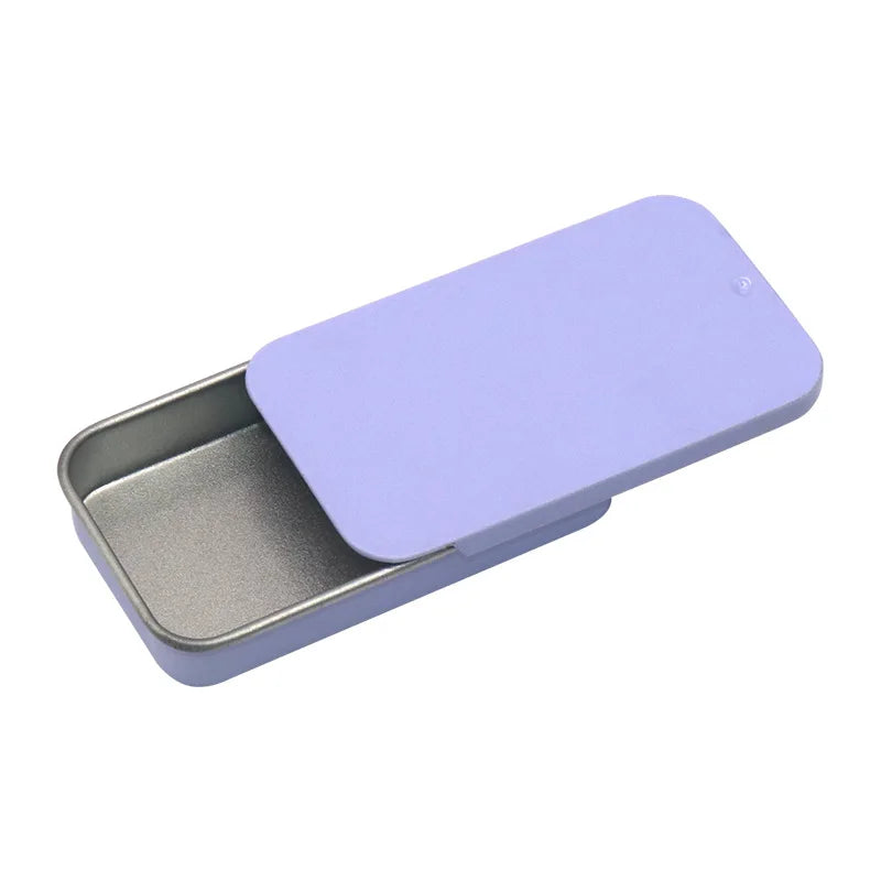 boîtes métalliques rectangulaires or blanc rose doré noir argent minimalistes respectueuses environnement organisatrices cosmétiques