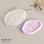 assiettes bijoux silicone géométriques modernes vert pastel blanc rose bleu pastel minimalistes