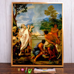 kit broderie point croix motifs scéniques peinture moderne toile coton 11ct diamant painting kit