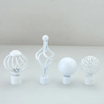 boules rideau blanc noir clips decoration moderne maison accessoires tringle rideaux