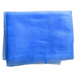 rideau léger voilage transparent tissu plissé bord dentelle couleur blanche bleue rouge pale