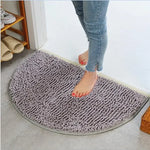 tapis solide polyester antidérapant moderne rose violet marron gris clair salon chambre