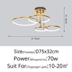lampe suspendue moderne or blanc circulaire élégante chaînes salon chambre interrupteur bouton