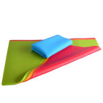 tapis cuisine silicone moderne orange bleu vert rouge 40x50cm anti dérapant environnement respectueux