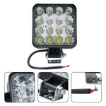 phare led noir jaune rouge bleu moderne robuste ip65 48w clips transparent inondation
