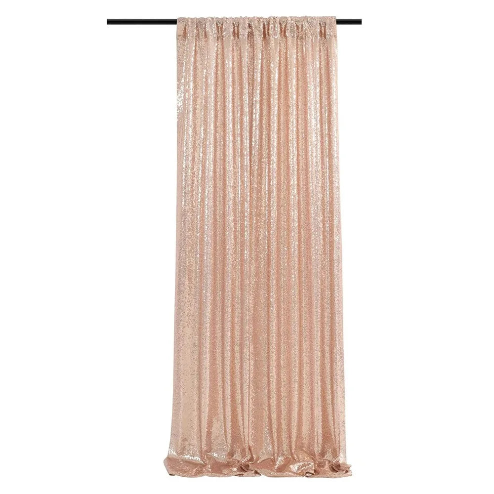 rideau pailleté moderne blanc or bleu rose polyester photo décorationarrière fond