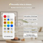 bande lumineuse led cob blanc chaud 2700k 576 diodes dimmable haute luminosité moderne adhésif