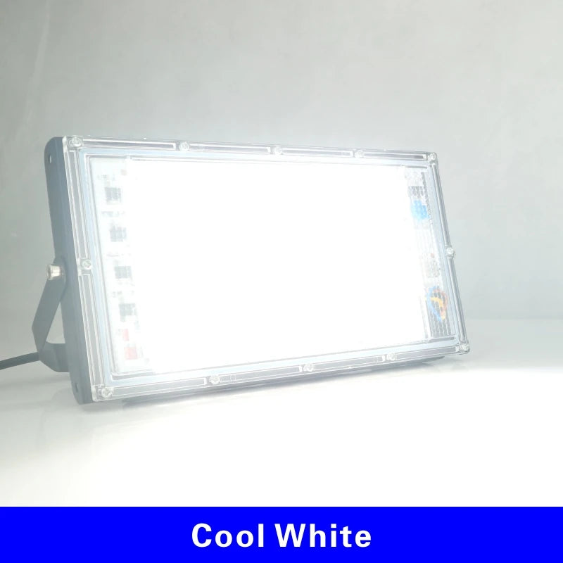 projecteur led extérieur ip65 moderne noir blanc câbles couleur transparent aluminium