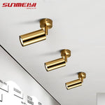 Spot moderne or poli gu10 ampoules éclairage quotidien lisse occlusion aluminium