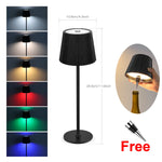 lampe décorative led rechargeable usb plusieurs couleurs abatjour opaque moderne minimaliste