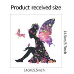 autocollants murals papillons colorés silhouette féerique chambre salon décoration murale stickers animés pvc