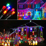 guirlande lumineuse solaire multicolore individuelles moderne extérieure ip65 spikes led assemblage