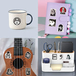stickers adhésifs étanches gothiques manga abstraits visages grimaçants tomie kawakami junji ito