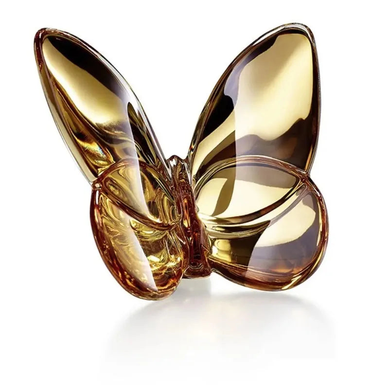 décoration papillon transparent résine autocollant brillant multicolore moderne petit grand objet intérieur luxe