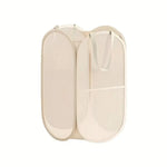 panier rangement moderne beige clair maille poignées compartiments grande capacité secondaire
