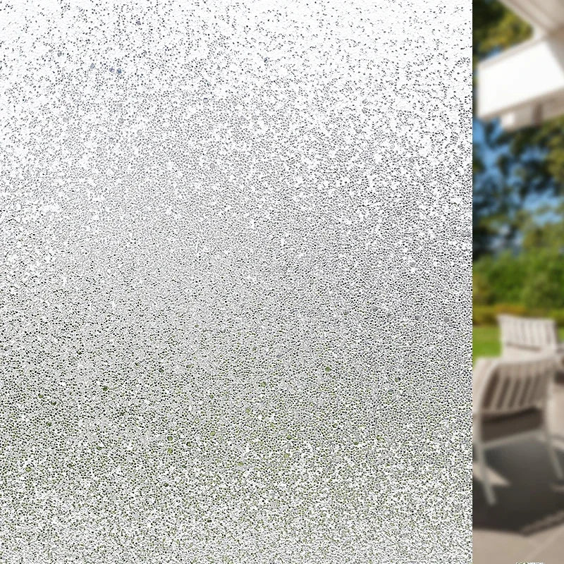 film fenêtre transparent opacifiant adhésif motif grains protection anti uv isolation thermique moderne chambre