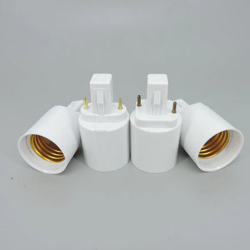 adaptateur ampoule g23 g24 e27 blanc moderne abs led ac 110v 220v