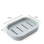 support savon moderne plastique couleur beige vert clair gris portable couvercle salle bain
