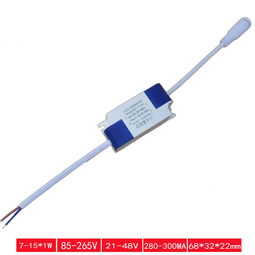 transformateur led 120v 240v blanc bleu moderne 7w 24w 85v 265v 280ma