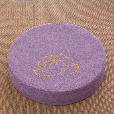 coussin sol moderne 40x6cm motif floral doré violet gris marron clair bleu amovible lavable