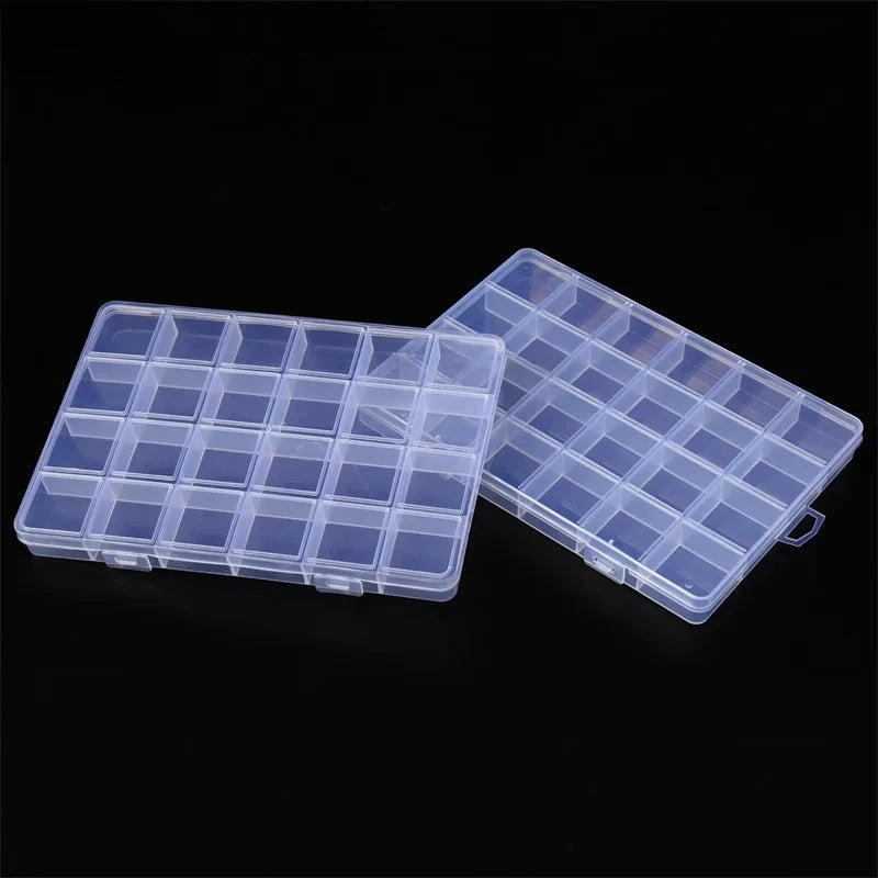 boîtes rangement transparentes compartimentées poignées modernes bijoux classification pièces anti ficelles