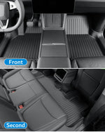 tapis sol voiture noir rayures horizontales modernes avant arrière coffre dossier