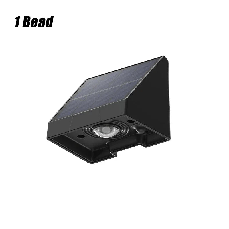 lumière led solaire extérieure étanche contemporaine led noires adhésives murales