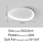 plafonnier led moderne blanc rond lumineux intérieur salon chambre salle manger