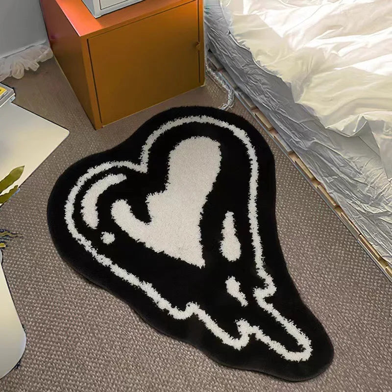 tapis créatif dessin animé feuilles monstera animaux adhésif imperméable antidérapant intérieur enfant polyester PVC