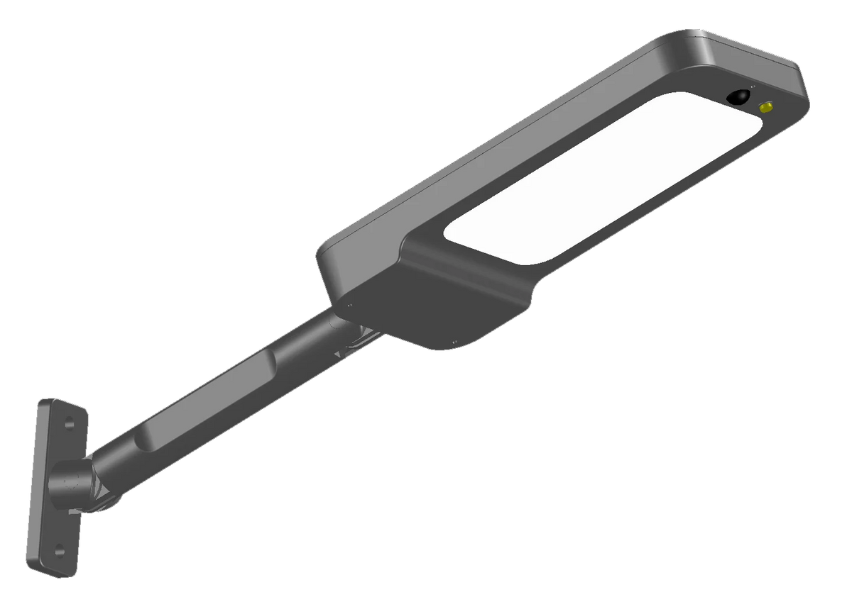 lampe solaire murale moderne noir 88 led détecteur mouvement ip65