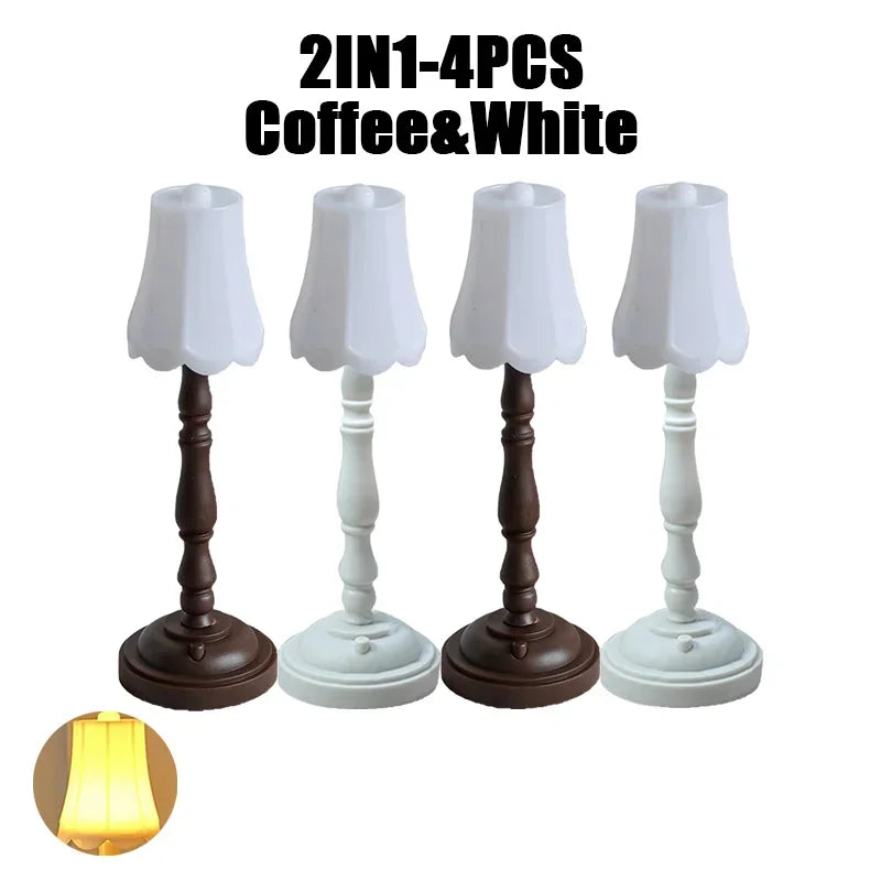 lampe table champignon blanc marron classique base stable abat jour câble